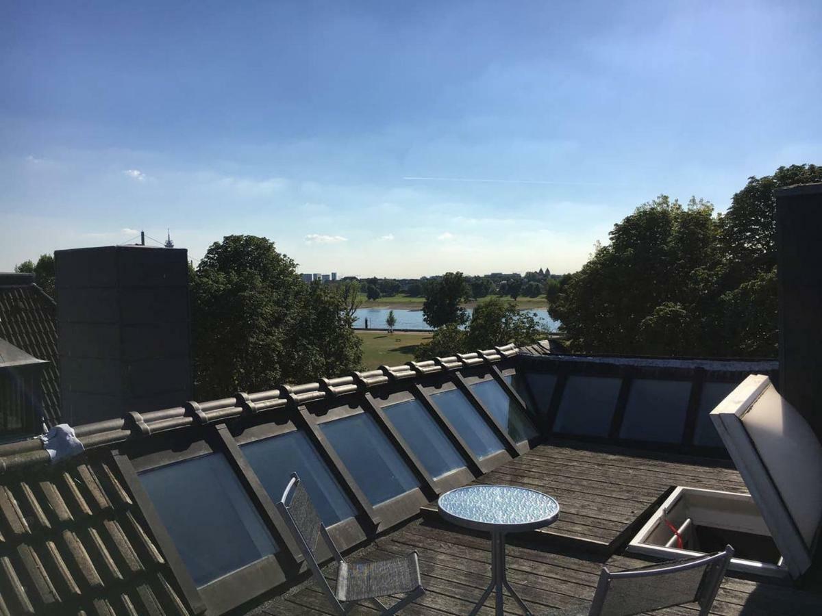 Апартаменти Luxury Rooftop Loft With River View 10Min To City Дюссельдорф Екстер'єр фото